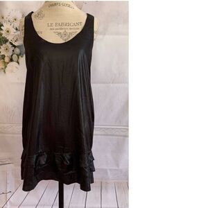 7 FOR ALL MANKIND Racer Peplum Tunic Tank SMALL